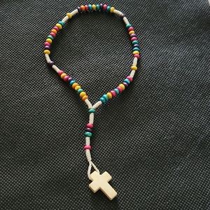 Mini Rosary Beads with wooden cross
